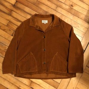 Imogene and Willie Agnes chore coat Greenwich Brown corduroy